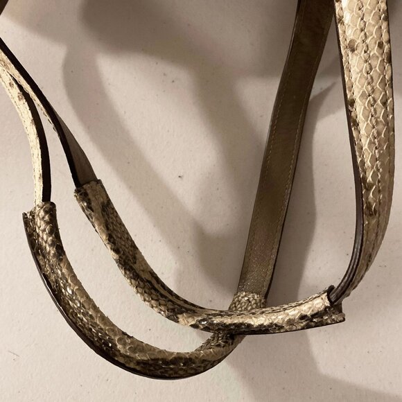 COACH 17043 Audrey Python Slim Tote - Picture 6 of 10